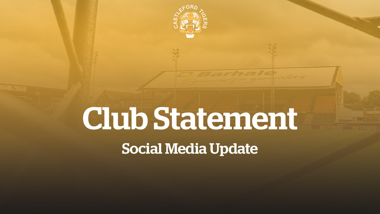 Club Statement - Social Media Update.